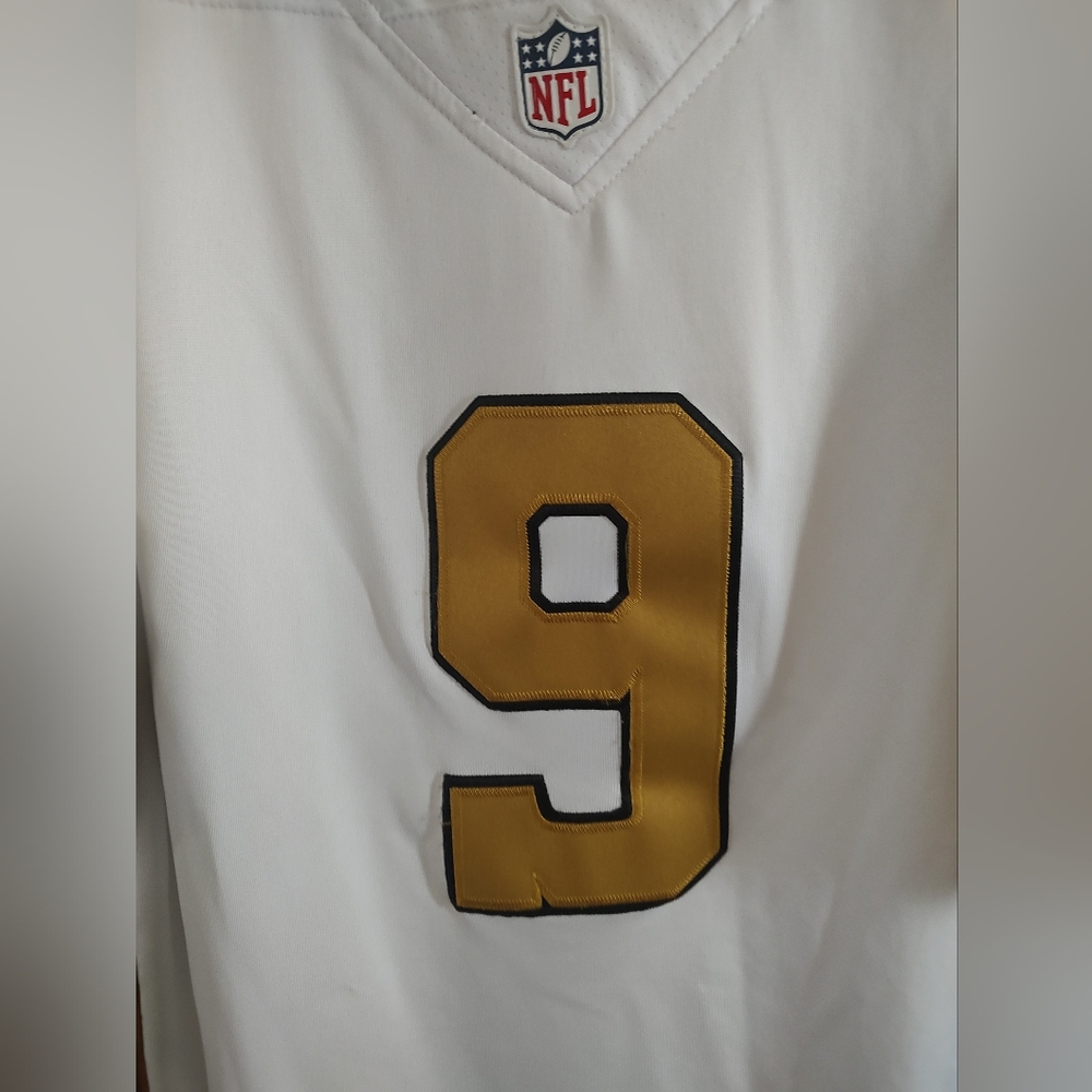 NFL Nike Drew Brees New Orleans Saints Number 9 Football Jersey Size M